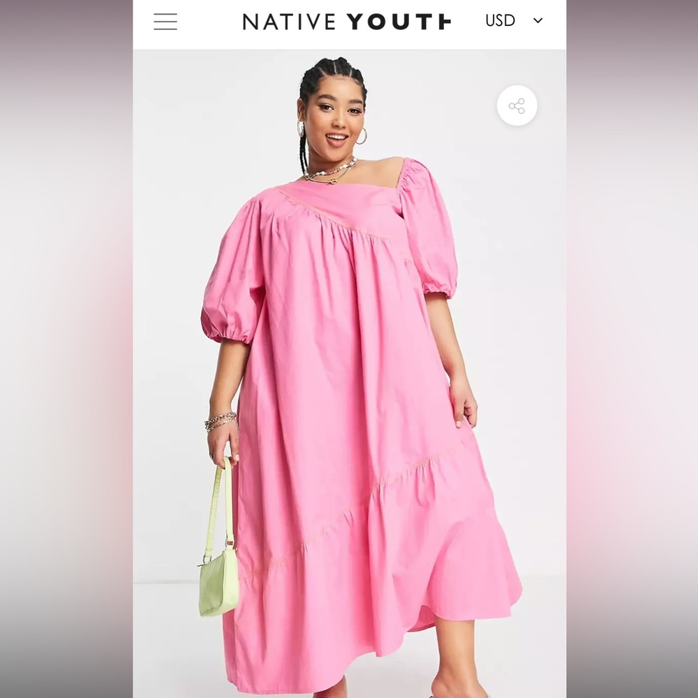 Native Youth Valentina Smock Dress
